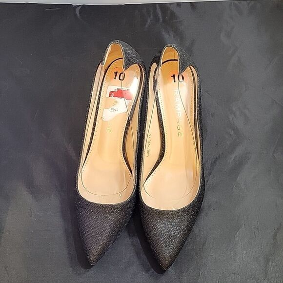 BRAND NEW RAMPAGE POINTED TOE SEQUINS HIGH HEEL STILETTOS WOMEN"S SHOE - Picture 4 of 14